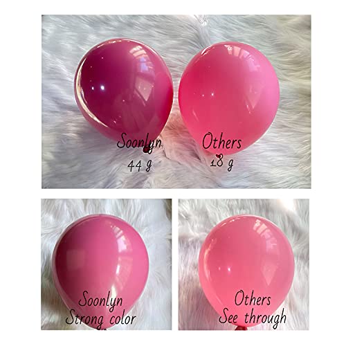 Soonlyn Pink Balloons Garland 135 Pcs Double Stuffed Balloons, Dusty Rose Gold Metallic Confetti Latex Balloons Arch Kit for Baby Shower Decorations for Girl Birthday Party, Bridal Shower, Wedding