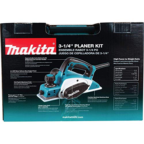 Makita KP0800K 120V 6.5 Amp 3-1/4 in. Corded Planer (Renewed)