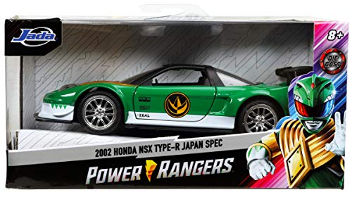 Jada Toys Power Rangers 1:32 Green Ranger 2002 Honda NSX Type-R Die-cast Cars, Toys for Kids and Adults