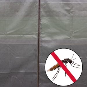 Gazebo Mosquito Netting Screen 4-Panels Universal Replacement for Patio, Outdoor Canopy, Garden and Backyard (12'x12', Beige)
