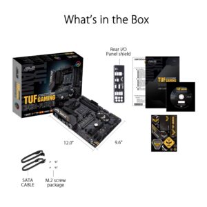 ASUS TUF Gaming B450-PLUS II AMD AM4 (Ryzen 5000, 3rd Gen Ryzen ATX Gaming Motherboard (DDR4 4400(O.C.), HDMI 2.0b, USB 3.2 Gen 2 Type-C, BIOS Flashback, 256Mb BIOS Flash ROM, AI Noise Cancelling Mic