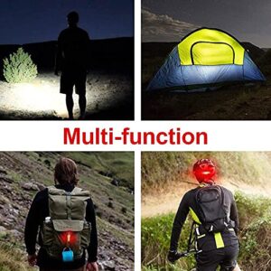 1200 Lumens Bike Lights Front and Back,USB Rechargeable Bicycle Light,Super Bright 3 LED Bike Lights for Night Riding,Bike Headlight with Power Bank Function,IPX5 Waterproof,3+5 Light Modes