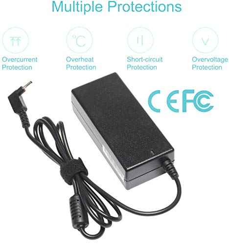 19V 3.42A 65W Laptop Charger for Acer Chromebook 11 13 14 15 R11 CB3 Series C720 C720P C720-2802 C740 C910 N15Q8 N15Q9 C738T CB5-132T AC Adapter Power Supply Cord