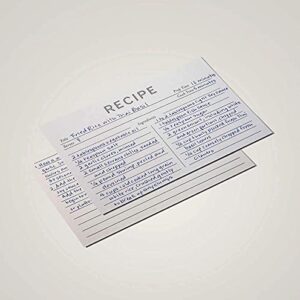 Jot & Mark Recipe Cards 4x6 Inches Blank Double Sided, 50 Count (Modern Minimal)