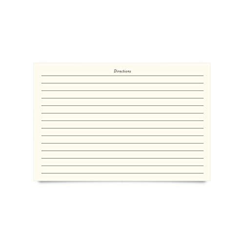 Jot & Mark Recipe Cards 4x6 Inches Blank Double Sided, 50 Count (Modern Minimal)
