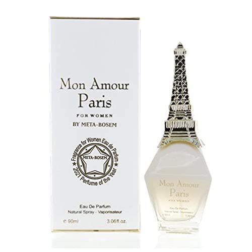 META-BOSEM MON AMOUR PARIS - DONNA BELLA ITALIA, Eau de Parfum Spray for Women, Wonderful Gift, Feminine, Daytime and Casual Use, for all Skin Types, a Classic Bottle, 3.06 Fl Oz