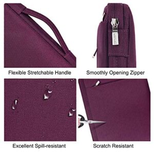 LANDICI 360° Protective Laptop Sleeve 13-14 Inch, Computer Bag Carrying Case for MacBook Air 13 M1/2022 M2, MacBook Pro 13/14 2021, Chromebook 14, Women, Slim, Shockproof, Waterproof, Purple