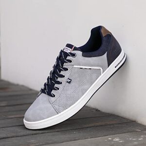 AX BOXING Mens Casual Shoes Fashion Sneakers Breathable Comfort Walking Shoes for Male(Aa Gray, Numeric_10_Point_5)
