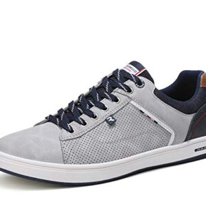 AX BOXING Mens Casual Shoes Fashion Sneakers Breathable Comfort Walking Shoes for Male(Aa Gray, Numeric_10_Point_5)