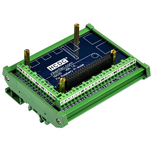 DIN Rail Mount Pinout Breakout Terminal Block Module for Raspberry Pi A+ 3A+ B+ 2B 3B 3B+ 4B Zero Zero-W