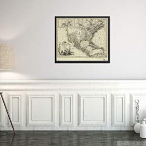 1757 Map| North America| L'Amerique septentrionale, Map Size: 20 inches x 24 inches |F