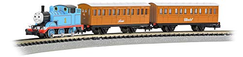 Bachmann Trains - Thomas with Annie and Clarabel Ready to Run Electric Train Set - N Scale, Blue