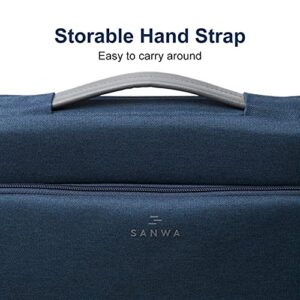 SANWA 14 inch Laptop Sleeve Case with Front Pocket, YKK Zipper, Waterproof Shock Resistant Bag, Accessory Pocket, Compatible with MacBook, Pad, Tablet, Surface, Dell, HP, Lenovo, Computer, Black