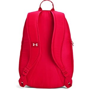 Under Armour Adult Hustle Sport Backpack , Red (600)/Metallic Silver , One Size Fits All