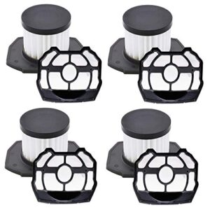 4 pack filter replacement for ryobi p718 313282002 18 volt strut stick vacuum cleaner - fit for p718k p7181 part 313282001 a32sv02 replacement filter - 4 pack filter assembly with 4 pack pre-screen