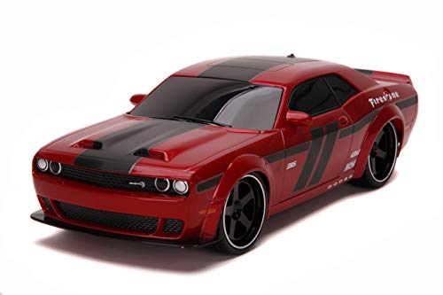 Jada Toys Hyperchargers 1:16 2020 Ford Mustang Shelby GT500 & 2019 Dodge Challenger SRT Remote Control Car, Toys for Kids and Adults