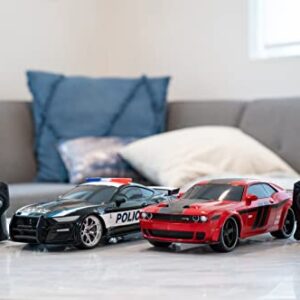 Jada Toys Hyperchargers 1:16 2020 Ford Mustang Shelby GT500 & 2019 Dodge Challenger SRT Remote Control Car, Toys for Kids and Adults