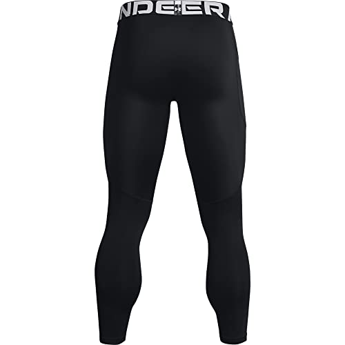 Under Armour Men's ColdGear Armour Leggings , Black (001)/White, Large