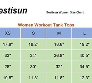 Bestisun Workout Athletic Crop Tops Yoga Crop Top Workout Shirts Cropped Workout Tank Gym Yoga Shirt Fitness Clothes Workout Tops White XL