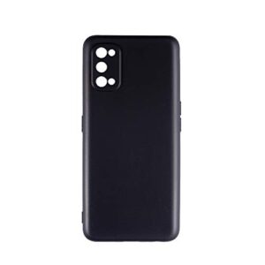 oppo realme 7 pro case, scratch resistant soft tpu back cover shockproof silicone gel rubber bumper anti-fingerprints full-body protective case cover for oppo realme 7 pro sun kissed leather (black)