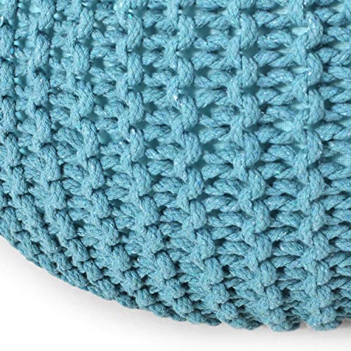 Christopher Knight Home Nahunta Pouf, Aqua