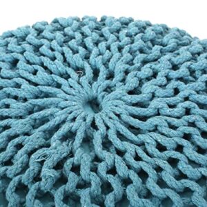 Christopher Knight Home Nahunta Pouf, Aqua