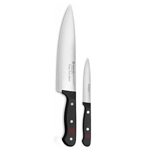 wusthof gourmet - 2 pc chef's knife set - personalized engraving of chef's knife available