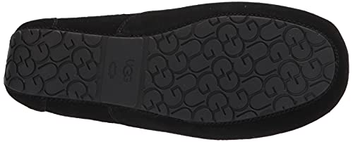 UGG Unisex-Child's Ascot Slipper, Black Suede, 6 M US