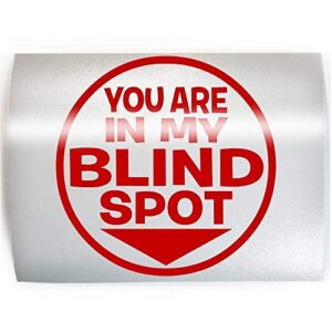 you are in my blind spot - pick color & size - rv trailer caution back door vinyl decal sticker d