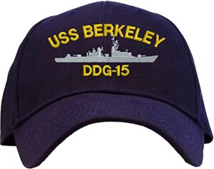 spiffy custom gifts uss berkeley ddg-15 baseball cap embroidered navy