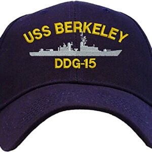 Spiffy Custom Gifts USS Berkeley DDG-15 Baseball Cap Embroidered Navy