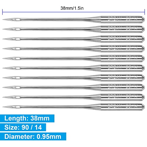 30Pcs Embroidery Needles for Brother Size 90/14 130/705H HAx1 Embroidery Machine Needles Sewing Needles for Brother Embroidery Machine (3 Pack of 10 Needles)