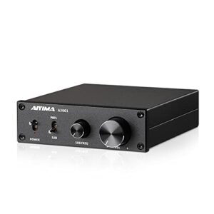 aiyima a3001 mini stereo amp 200w subwoofer amplifier class d mono amp with full-frequency & sub bass home audio speaker amp