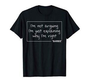 barbie gift quote personalized name funny birthday joke idea t-shirt