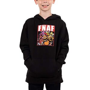 youth boys five nights at freddys video game black hoodie-s