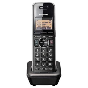 panasonic office phone, cordless extension handset accessory to connect wirelessly to expandable base station - kx-tgwa41b (black)
