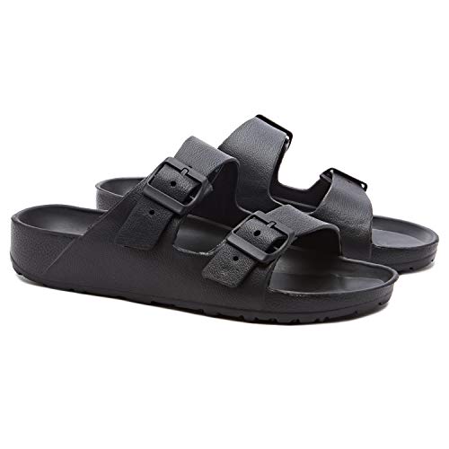 Weestep Essential Lightweight Double Buckle Slip-on Flat Adjustable Women's Men's Sandals