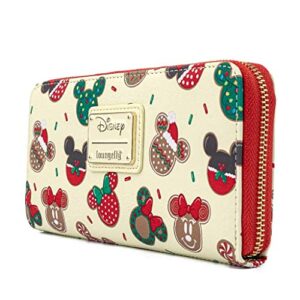 Loungefly Disney Mickey and Minnie Christmas Cookies Faux Leather Wallet