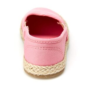 Simple Joys by Carter's Girls Ari Canvass Espadrille Sneaker, Pink, 8 Toddler