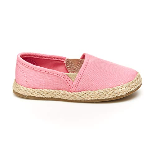 Simple Joys by Carter's Girls Ari Canvass Espadrille Sneaker, Pink, 8 Toddler