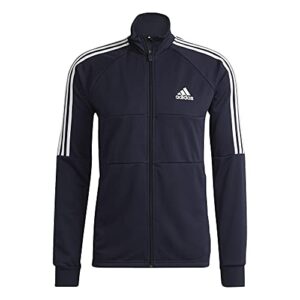 adidas Men's AEROREADY Sereno Cut 3-Stripes Slim Track Top, Legend Ink, X-Small