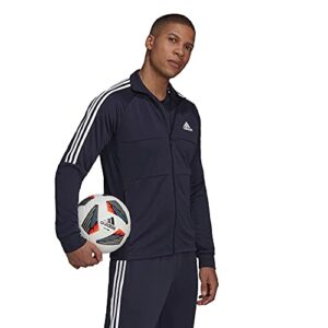 adidas Men's AEROREADY Sereno Cut 3-Stripes Slim Track Top, Legend Ink, X-Small