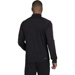 adidas Men's AEROREADY Sereno Cut 3-Stripes Slim 1/4-Zip Training Top, Black/White, Medium