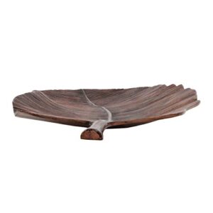 Christopher Knight Home Lyerly Large Leaf Wall Decor, Raw Copper