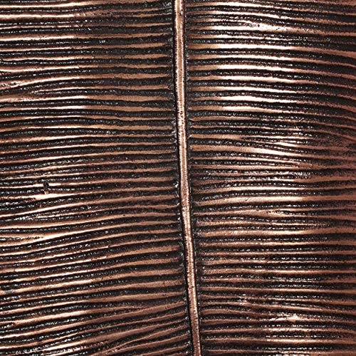 Christopher Knight Home Lyerly Large Leaf Wall Decor, Raw Copper