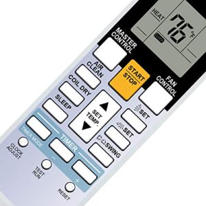 RCECAOSHAN Replacement for Fujitsu Air Conditioner Remote Control Ar-Rah2u Ar-Rah1u Ar-Rae2u Ar-Rae1u Ar-Ry3 Ar-Ry4 Ar-Ry5 Ar-Ry6 Ar-Ry7 Ar-Ry10 Ar-Ry11 Ar-Ry12 Ar-Ry14 Ar-Ry15 Ar-Ry16 Ar-Ry17 Ar-Ry19