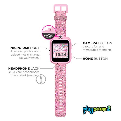 PlayZoom Kids Smartwatch 2 with Swivel Selfie Camera, STEM Learning, 20+ Games, Audio Bedtime Stories, Store Music for Kids Toddlers Boys Girls
