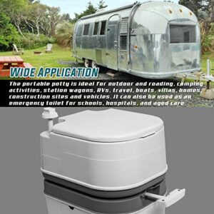 TPS Power Sports Portable Toilet Flushing Splash-Free Dumping Camping Toilet Anti-Leak Water Pump Large Capacity Waste Tank Travel Toilet Quick and Easy Setup