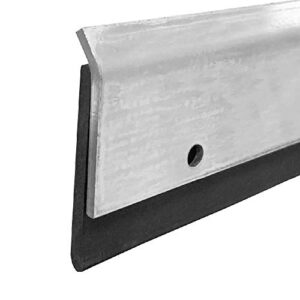 793ss stainless steel door sweep with neoprene extrusion (48")