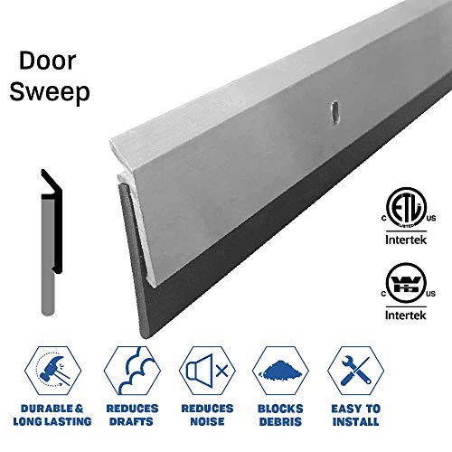793SS Stainless Steel Door Sweep with Neoprene Extrusion (48")